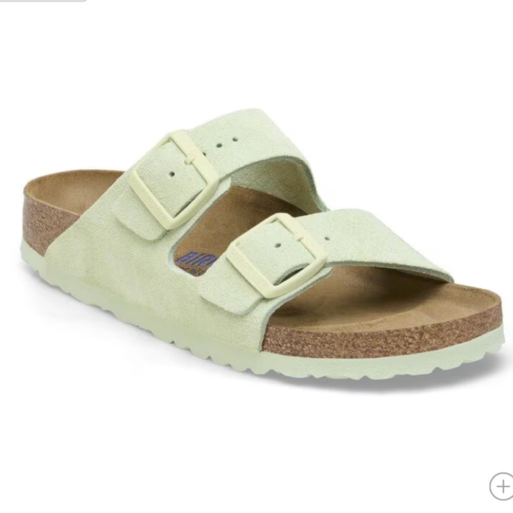 Birkenstock Arizona Sandals In Faded Lime